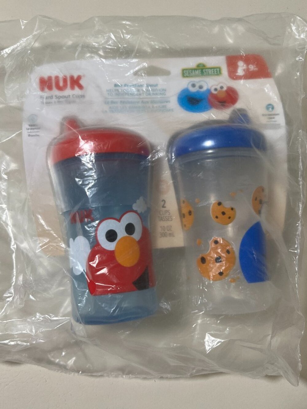NUK Sesame Street Hard Spout Cups (10 Oz, 2-Pack)